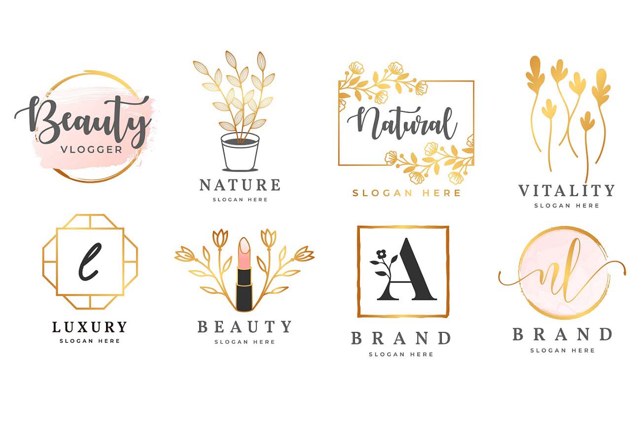 Sammlung von Architektur-Logos mit Linienkonzept, Logo-Design-Vorlagen für Immobilien