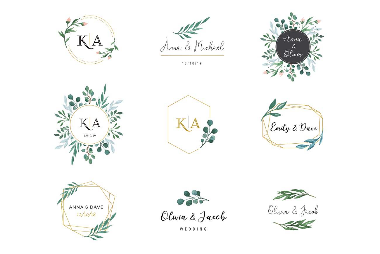 Sammlung von Architektur-Logos mit Linienkonzept, Logo-Design-Vorlagen für Immobilien